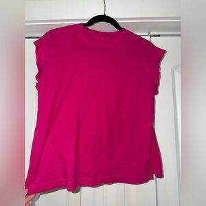 a new day Bright Pink Crewneck Tank Top